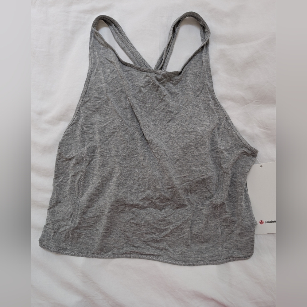 Lululemon Turn To Tie Crop Tank Gray 8